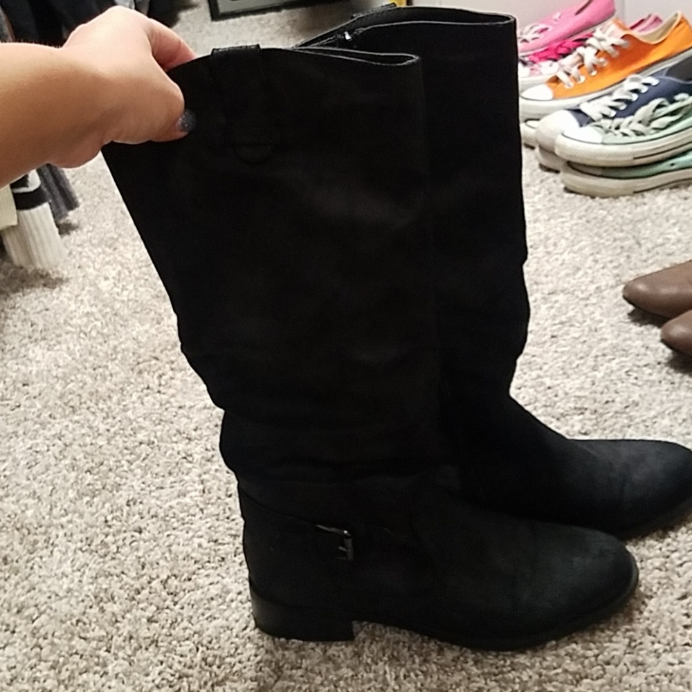 black boots